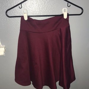 Maroon Skater Skirt